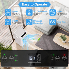 Wiytamo 10,000 BTU Smart WIFI Remote Control Portable Air Conditioners OX-10KW Wiytamo 10,000 BTU Smart WIFI Remote Control Portable Air Conditioners OX-10KW