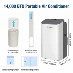 Wiytamo 14000 BTU +HEAT+WIFI エアコン OX-14KHW