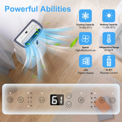 Wiytamo 14000 BTU +HEAT+WIFI エアコン OX-14KHW